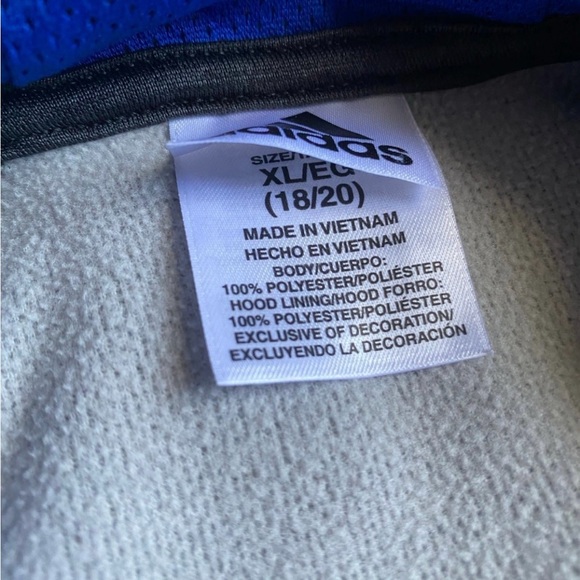 Adidas Hoodie Boys Size XL - Picture 3 of 3